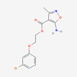 2-(3-Bromophenoxy)ethyl 5-amino-3-methyl-1,2-oxazole-4-carboxylate