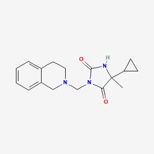 5-cyclopropyl-3-(3,4-dihydro-1H-isoquinolin-2-ylmethyl)-5-methylimidazolidine-2,4-dione