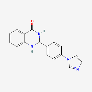 2-(4-imidazol-1-ylphenyl)-2,3-dihydro-1H-quinazolin-4-one