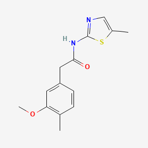 2-(3-methoxy-4-methylphenyl)-N-(5-methyl-1,3-thiazol-2-yl)acetamide