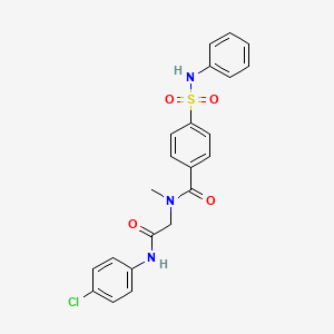 N-[2-(4-chloroanilino)-2-oxoethyl]-N-methyl-4-(phenylsulfamoyl)benzamide