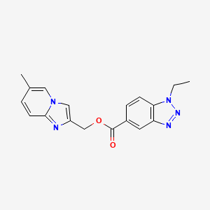 (6-Methylimidazo[1,2-a]pyridin-2-yl)methyl 1-ethylbenzotriazole-5-carboxylate