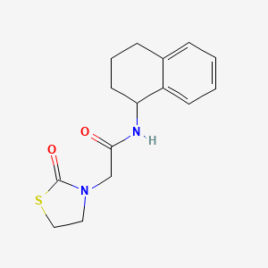 2-(2-oxo-1,3-thiazolidin-3-yl)-N-(1,2,3,4-tetrahydronaphthalen-1-yl)acetamide