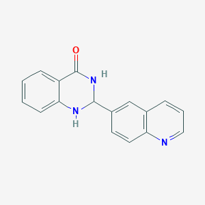 2-quinolin-6-yl-2,3-dihydro-1H-quinazolin-4-one