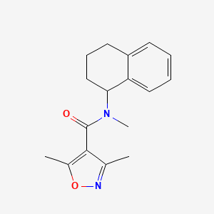 N,3,5-trimethyl-N-(1,2,3,4-tetrahydronaphthalen-1-yl)-1,2-oxazole-4-carboxamide