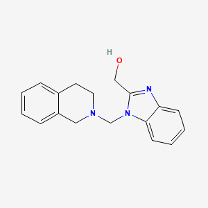 [1-(3,4-dihydro-1H-isoquinolin-2-ylmethyl)benzimidazol-2-yl]methanol