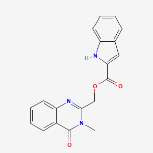 (3-methyl-4-oxoquinazolin-2-yl)methyl 1H-indole-2-carboxylate