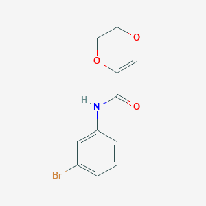 N-(3-bromophenyl)-5,6-dihydro-1,4-dioxine-2-carboxamide