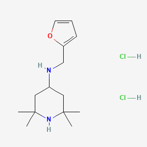 N-(furan-2-ylmethyl)-2,2,6,6-tetramethylpiperidin-4-amine;dihydrochloride