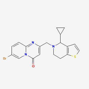 7-bromo-2-[(4-cyclopropyl-6,7-dihydro-4H-thieno[3,2-c]pyridin-5-yl)methyl]pyrido[1,2-a]pyrimidin-4-one