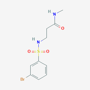 3-[(3-bromophenyl)sulfonylamino]-N-methylpropanamide