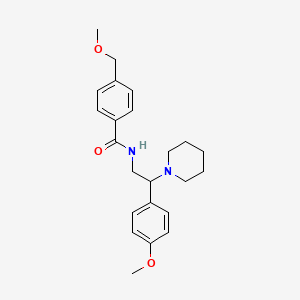 4-(methoxymethyl)-N-[2-(4-methoxyphenyl)-2-piperidin-1-ylethyl]benzamide