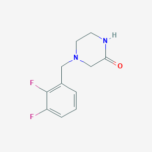 4-[(2,3-Difluorophenyl)methyl]piperazin-2-one