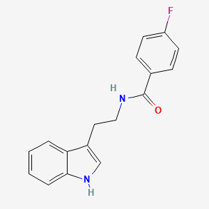 molecular formula C17H15FN2O B7454828 4-fluoro-N-[2-(1H-indol-3-yl)ethyl]benzamide 