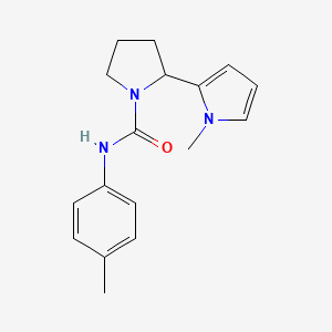 molecular formula C17H21N3O B7454932 N-(4-methylphenyl)-2-(1-methylpyrrol-2-yl)pyrrolidine-1-carboxamide 