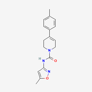 molecular formula C17H19N3O2 B7455049 N-(5-methyl-1,2-oxazol-3-yl)-4-(4-methylphenyl)-3,6-dihydro-2H-pyridine-1-carboxamide 