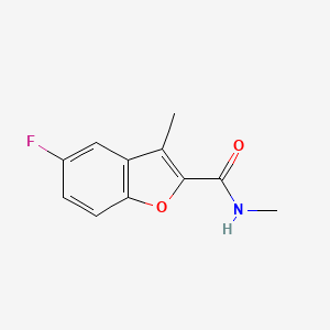 molecular formula C11H10FNO2 B7455063 5-fluoro-N,3-dimethyl-1-benzofuran-2-carboxamide 