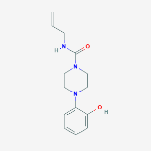 molecular formula C14H19N3O2 B7455209 4-(2-hydroxyphenyl)-N-prop-2-enylpiperazine-1-carboxamide 
