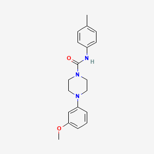 molecular formula C19H23N3O2 B7455231 4-(3-methoxyphenyl)-N-(4-methylphenyl)piperazine-1-carboxamide 