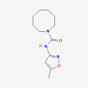 molecular formula C12H19N3O2 B7455254 N-(5-methyl-1,2-oxazol-3-yl)azocane-1-carboxamide 