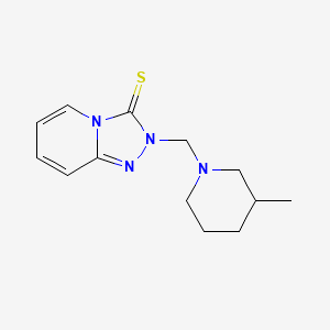molecular formula C13H18N4S B7455288 2-[(3-Methylpiperidin-1-yl)methyl]-[1,2,4]triazolo[4,3-a]pyridine-3-thione 