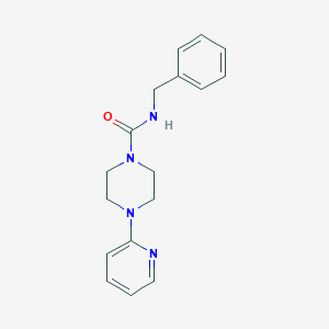 molecular formula C17H20N4O B7455303 N-benzyl-4-pyridin-2-ylpiperazine-1-carboxamide 