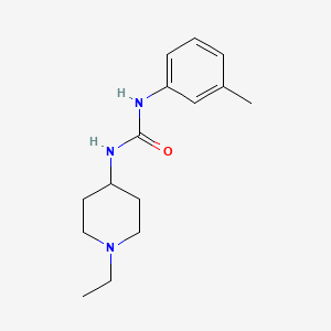 molecular formula C15H23N3O B7455312 1-(1-Ethylpiperidin-4-yl)-3-(3-methylphenyl)urea 
