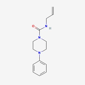 molecular formula C14H19N3O B7455335 4-phenyl-N-prop-2-enylpiperazine-1-carboxamide 