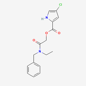 molecular formula C16H17ClN2O3 B7455456 [2-[benzyl(ethyl)amino]-2-oxoethyl] 4-chloro-1H-pyrrole-2-carboxylate 