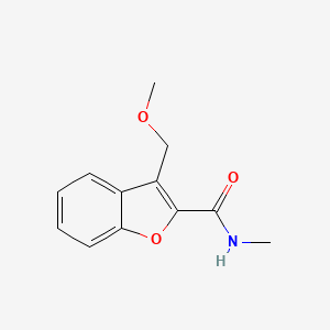 molecular formula C12H13NO3 B7455470 3-(methoxymethyl)-N-methyl-1-benzofuran-2-carboxamide 