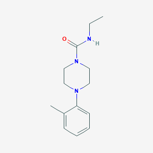 molecular formula C14H21N3O B7455472 N-ethyl-4-(2-methylphenyl)piperazine-1-carboxamide 