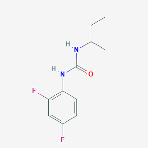 molecular formula C11H14F2N2O B7455536 1-Butan-2-yl-3-(2,4-difluorophenyl)urea 