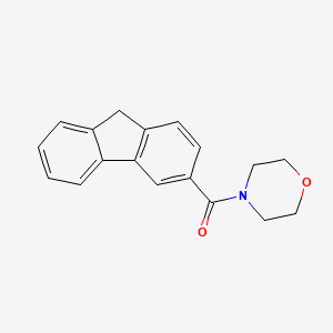 molecular formula C18H17NO2 B7455617 9H-fluoren-3-yl(morpholin-4-yl)methanone 