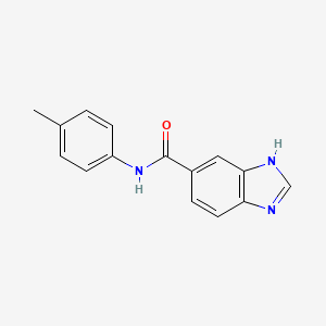 molecular formula C15H13N3O B7455626 N-(4-methylphenyl)-3H-benzimidazole-5-carboxamide 