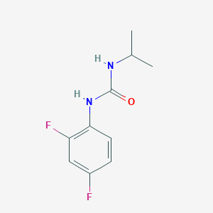molecular formula C10H12F2N2O B7455692 1-(2,4-Difluorophenyl)-3-propan-2-ylurea 