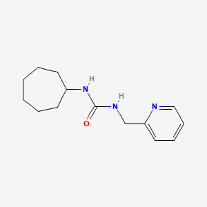 molecular formula C14H21N3O B7455730 1-Cycloheptyl-3-(pyridin-2-ylmethyl)urea 