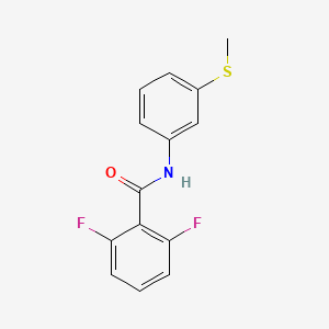 molecular formula C14H11F2NOS B7455751 2,6-difluoro-N-(3-methylsulfanylphenyl)benzamide 
