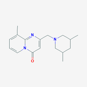 molecular formula C17H23N3O B7455845 2-[(3,5-Dimethylpiperidin-1-yl)methyl]-9-methylpyrido[1,2-a]pyrimidin-4-one 