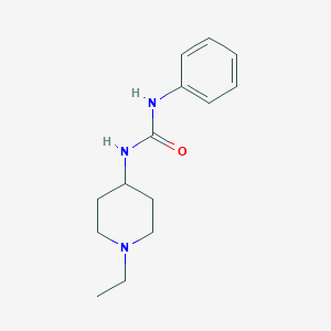 molecular formula C14H21N3O B7455872 1-(1-Ethylpiperidin-4-yl)-3-phenylurea 