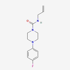 molecular formula C14H18FN3O B7455901 4-(4-fluorophenyl)-N-prop-2-enylpiperazine-1-carboxamide 