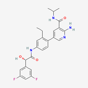 molecular formula C25H26F2N4O3 B7455994 (S)-Perk-IN-5 