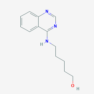 molecular formula C13H17N3O B7455996 5-(Quinazolin-4-ylamino)pentan-1-ol 
