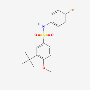 molecular formula C18H22BrNO3S B7456030 N-(4-bromophenyl)-3-tert-butyl-4-ethoxybenzenesulfonamide 