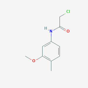 molecular formula C10H12ClNO2 B7456062 2-chloro-N-(3-methoxy-4-methylphenyl)acetamide 