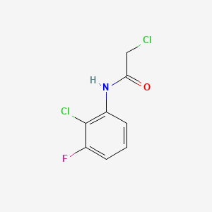 molecular formula C8H6Cl2FNO B7456088 2-Chloro-n-(2-chloro-3-fluorophenyl)acetamide 