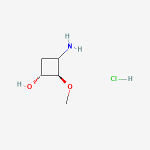 Rac-(1r,2r)-3-amino-2-methoxycyclobutan-1-ol hydrochloride