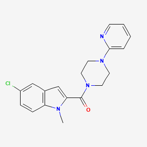 (5-chloro-1-methyl-1H-indol-2-yl)[4-(pyridin-2-yl)piperazin-1-yl]methanone