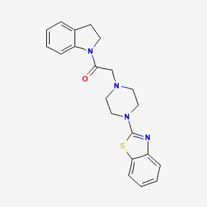 2-[4-(1,3-benzothiazol-2-yl)piperazin-1-yl]-1-(2,3-dihydro-1H-indol-1-yl)ethanone