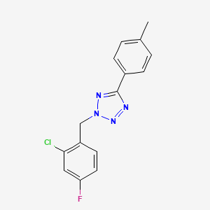 2-[(2-Chloro-4-fluorophenyl)methyl]-5-(4-methylphenyl)tetrazole