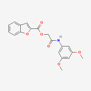 molecular formula C19H17NO6 B7456243 [2-(3,5-Dimethoxyanilino)-2-oxoethyl] 1-benzofuran-2-carboxylate 